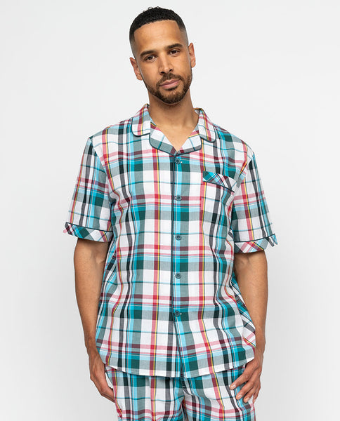 Theo Mens Check Pyjama Top
