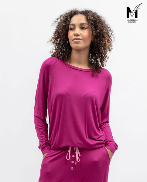 Belle Womens Slouch Jersey Pyjama Top