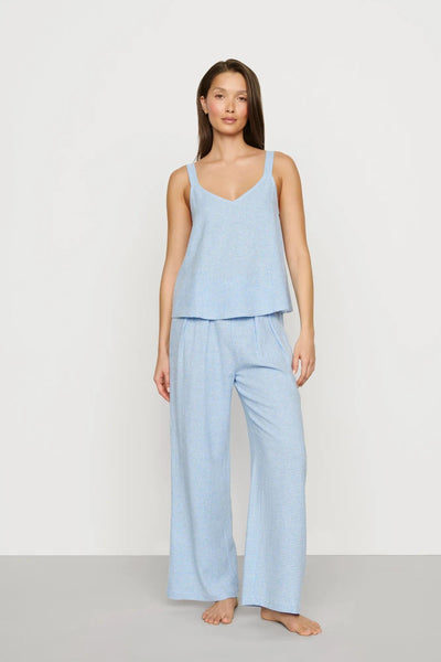 Linen Blend V Neck Cami