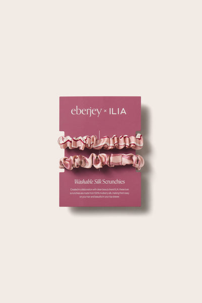 Eberjey x ILIA - Printed Washable Silk Scrunchie 2 Pack